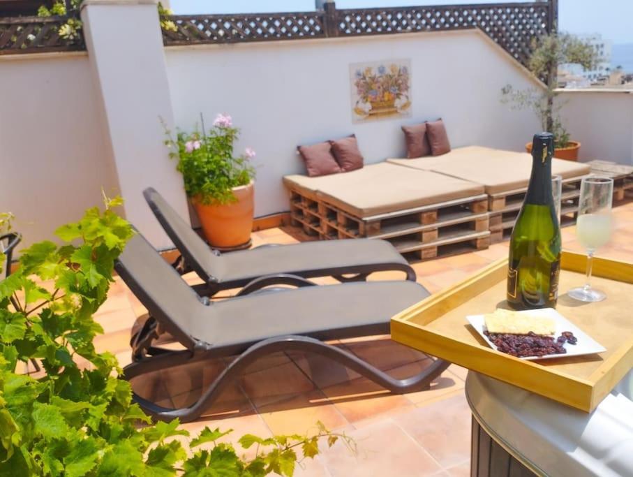Penthouse With Jacuzzi And Spectacular Sea Views Apartment Nerja Ngoại thất bức ảnh
